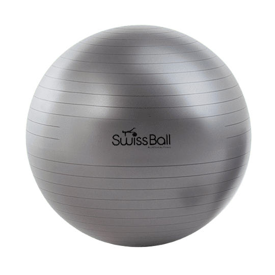 swiss ball gris fonce - ballon de gym gris anthracite