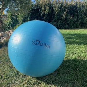 swiss ball bleu