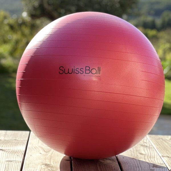 Swiss Ball rouge bureau
